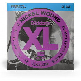 D'Addario EXL120-1 Nickel Wound 9-42