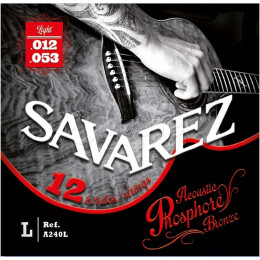 Savarez A240L Acoustic F. Bronze 12-53