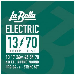 La Bella HRS-D4 Hard Rockin Steel Drop Six