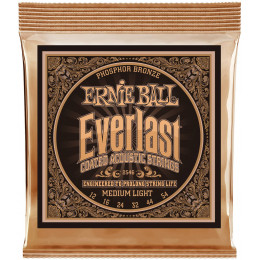 Ernie Ball P02546 Everlast Coated Phosphor Bronze 12-54