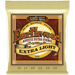 Ernie Ball P02006 Earthwood 80/20 Bronze 10-50