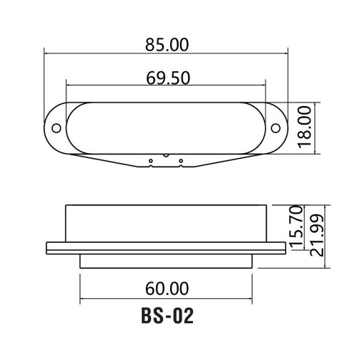 Belcat BS-02A Neck-WH