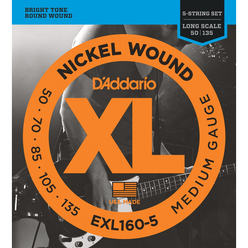 D'Addario EXL160-5 50-135