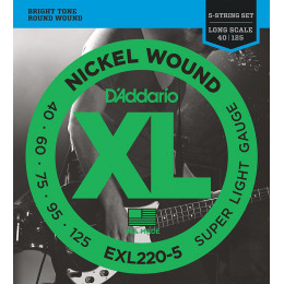 D'Addario EXL220-5 40-125